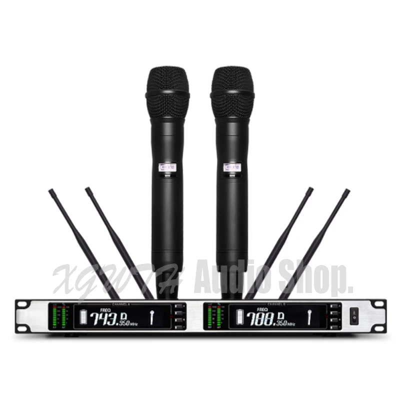 

True Diversity UHF Digital Wireless Microphone System Karaoke Dynamic Super Cardioid Mic Vocal Karaoke Stage Performance