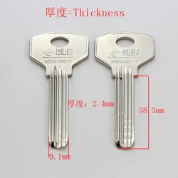 B370 House Home Door Empty Key blanks Locksmith Supplies Blank Keys 10 pieces/lot