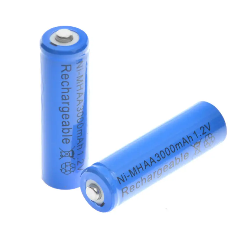 Перезаряжаемые никель-металлогидридные батарейки GTF 1,2 в, 3000 мА · ч, 4 шт., для пультов дистанционного управления, радиоприемников, фонарей, AA 1,2 в, 3000 мА · ч