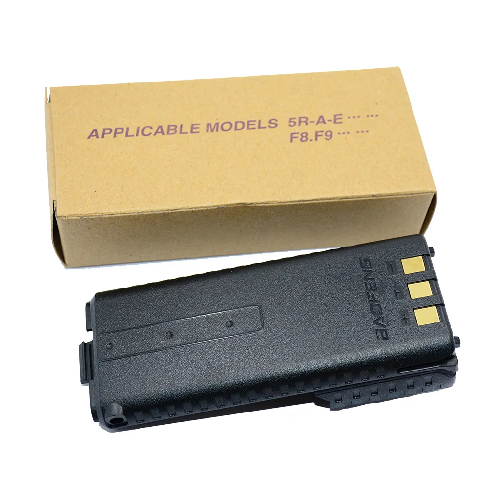 Baofeng Pofung UV-5R 라디오용 확장 리튬 이온 배터리, 블랙 BL-5L, 3800mAh, 7.4V