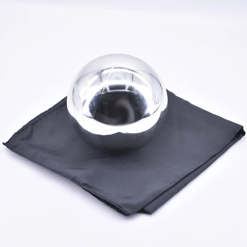 Zombie Ball With Foulard,Medium (Silver color ,Diamter 12cm) Floating Magic Tricks Magician Stage Gimmick Illusion Fun