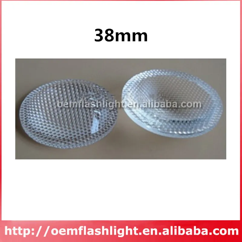 38mm High Power LED Glass Lens with Bead Surface - 1pc  Our P