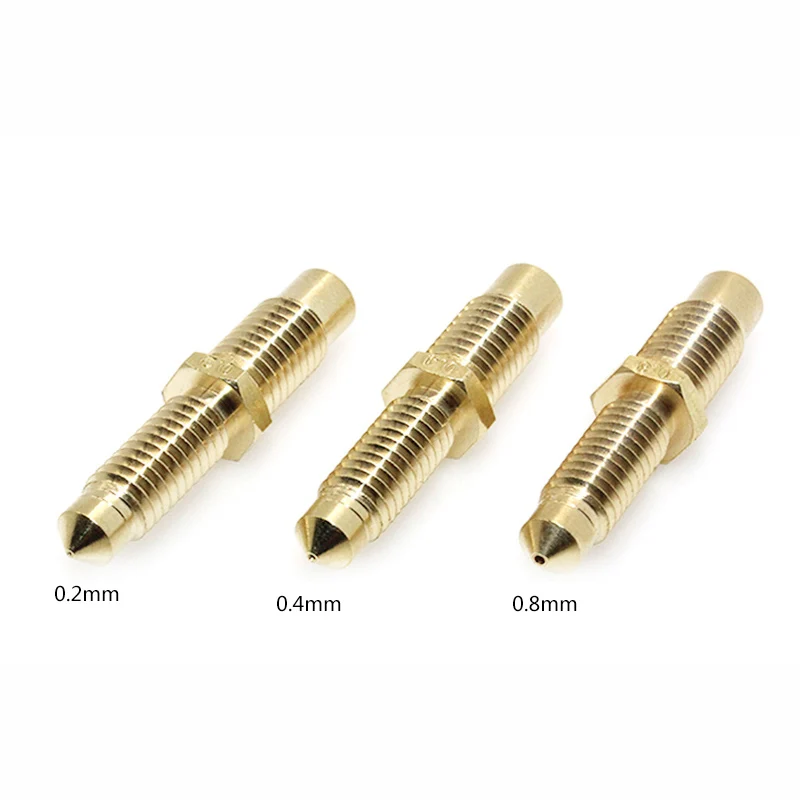 

1PCS 3D printer Nozzle V6 0.2mm 0.4mm 0.8mm Universal Copper Nozzle t for 3D printer part