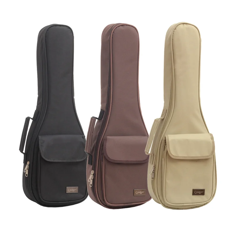 Thicken Soprano Concert Tenor Ukulele Bag Case Backpack Handbag 15MM 21 23 26 Inch Ukelele Mini Guitar Accessories Parts Gig