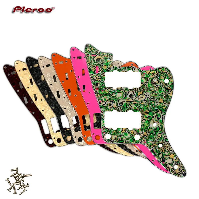 Pleroo Custom Guitar Parts - For US Standard Jazzmaster Style Guitar Pickguard Scratch Plate Replacement Electric Guitar