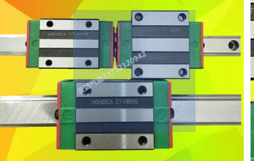 2 piezas Taiwán HIWIN riel HGR30-400mm guía lineal + 4 piezas HGH30CA carro CNC