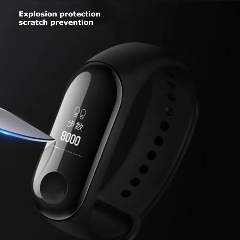 2Pcs Weichen Bildschirm Protector für Xiao mi mi Band 3 mi Band 4 Armband Anti-scratch Volle Schutzhülle film Abdeckung mi band 3 mi band 4