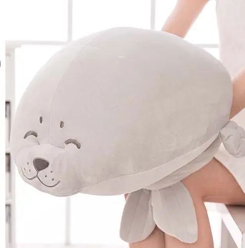 

creative plush seal pillow toy new lovely gray seal doll gift