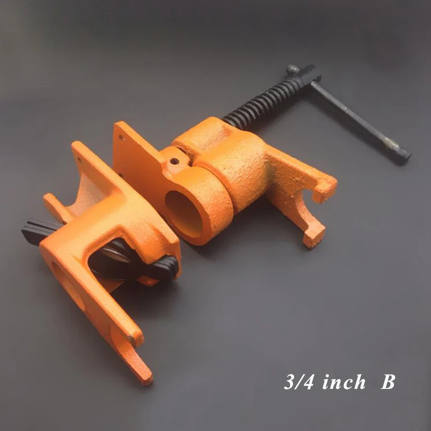 1/2 3/4 Inch Pipe Clamps For Woodworking steel Heavy Wood Gluing Pipe Wood Fixture Rapid Clamping Clip Carpenter Tool F/G clip