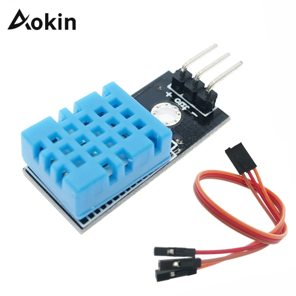 DC 3.3V 5V Electronics DHT11 Temperature and Relative Humidity Sensor Module With Cable For arduino Diy Kit
