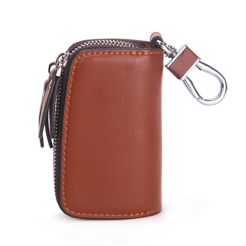 Genuine Leather Car Key Holder For Men Business Key Wallet Housekeeper Keys key bag Key box Keychain Organzier Key Pouch Case