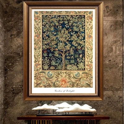 Needlework,DIY cross stitch set full embroidery kit, classic lucky tree flower pattern cross-stitch gift, home wall decor