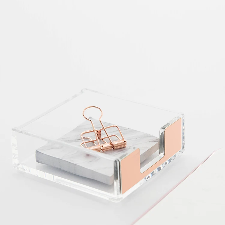 

Multifunction Memo Pad Box Nordic Ins Creative Acrylic Transparent Desk Shelf Box Storage Display Stand Office Stationery
