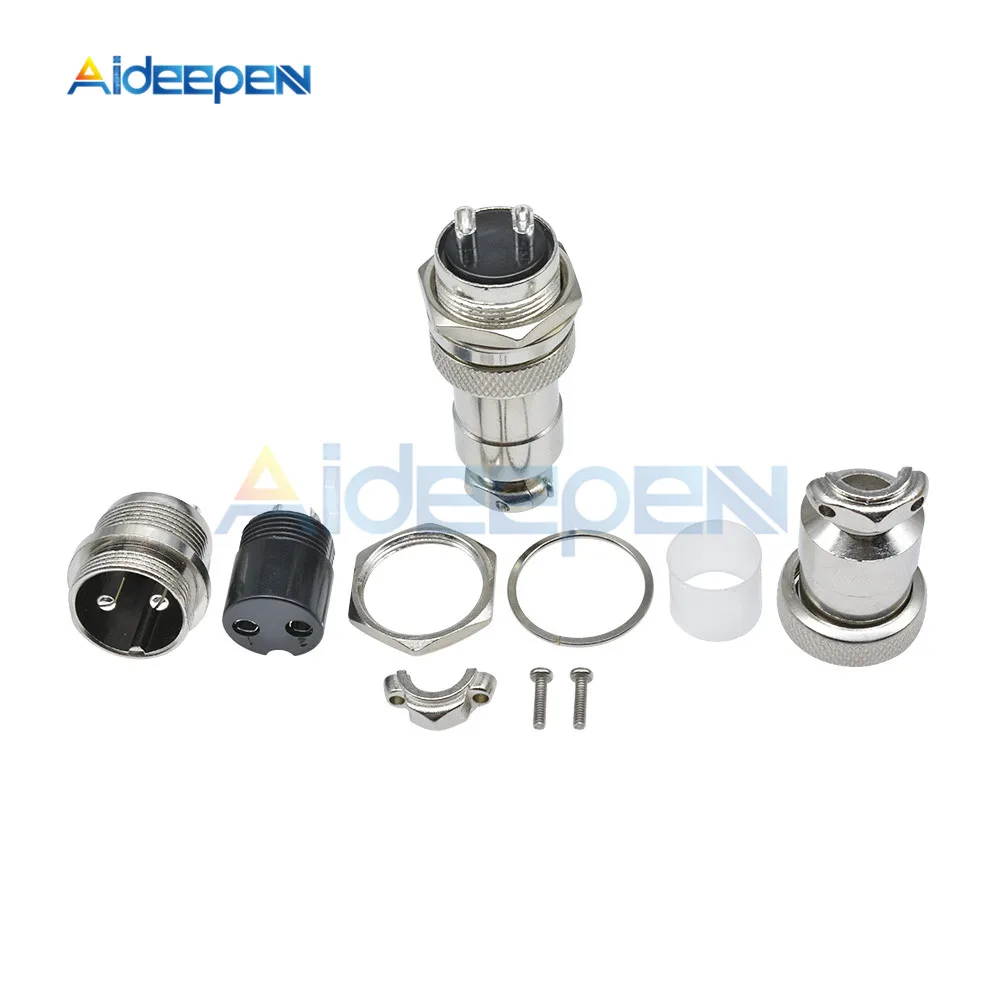 1 Set GX20 Luftfahrt-Steckverbinder, Stecker und Buchse, Rundsteckverbinder mit 2/3/4/5/6/7/8/9/10/12/14/15 Pins, Kabel-Panel-Steckverbinder – Detail 5