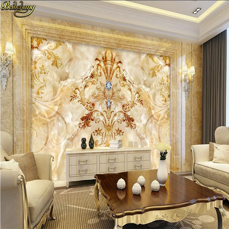 beibehang Sapphire fashion European pattern Marble pattern background wall custom photo wallpaper large mural wall stickers