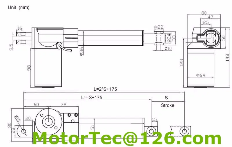 Free shipping Heavy Load Capacity 600KGS 6000N 40mm/s speed 28inch 700mm stroke 12V 24V linear actuator