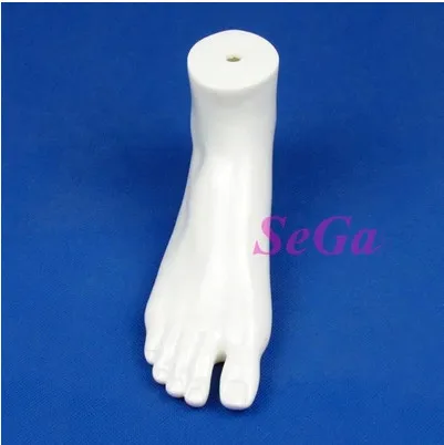 Free Shipping! Newest !Fashion High-Grade Gloss White Mannequin Foot Model For Display Hot Sale