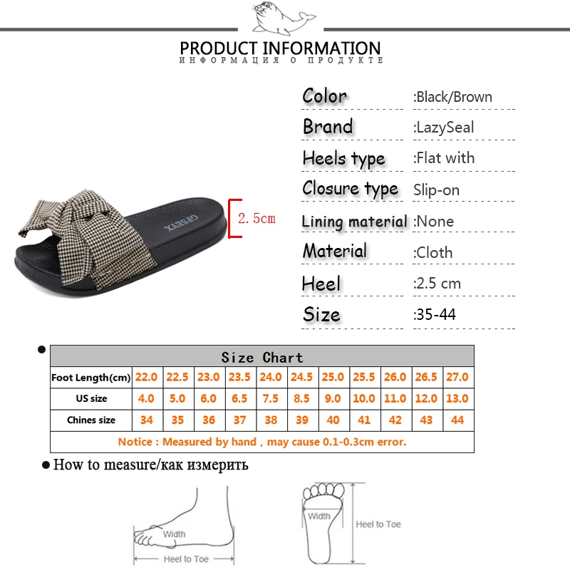 LazySeal Bướm-Nút Thắt Dép Nữ Mùa Hè Nữ Trượt Nhà Dép Phẳng Gót Chanclas Mujer "Bãi Biển Người Phụ Nữ Giày