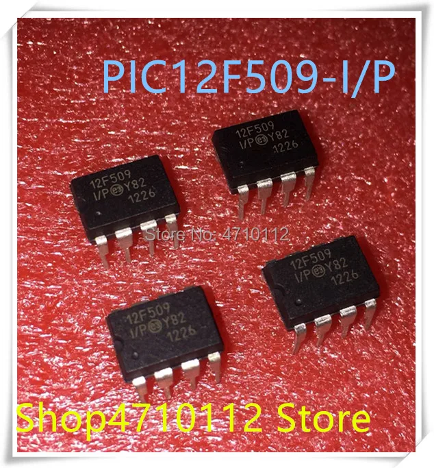 

IC новый 10 шт./лот PIC12F509-I/P PIC12F509-I PIC12F509 12F509 dip-8 IC