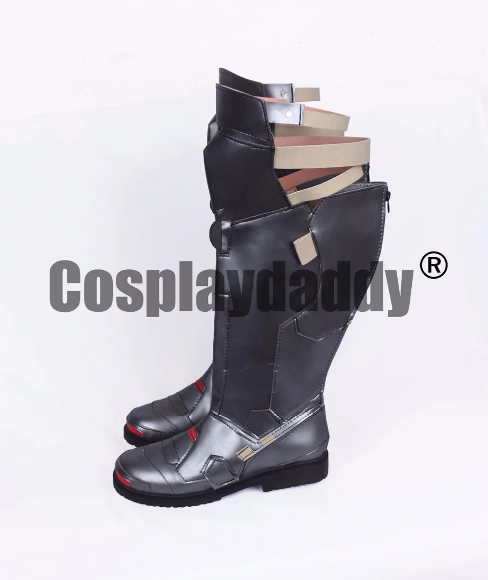 OW Blackwatch Heroes Gabriel Reyes Reaper Skin Game Cosplay Shoes Boots S008