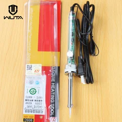 220V 60W US Plug Electrical Soldering Iron Adjustable Temperature for Leather Craft Handheld Hot Stamping Embossed LOGO & Brand
