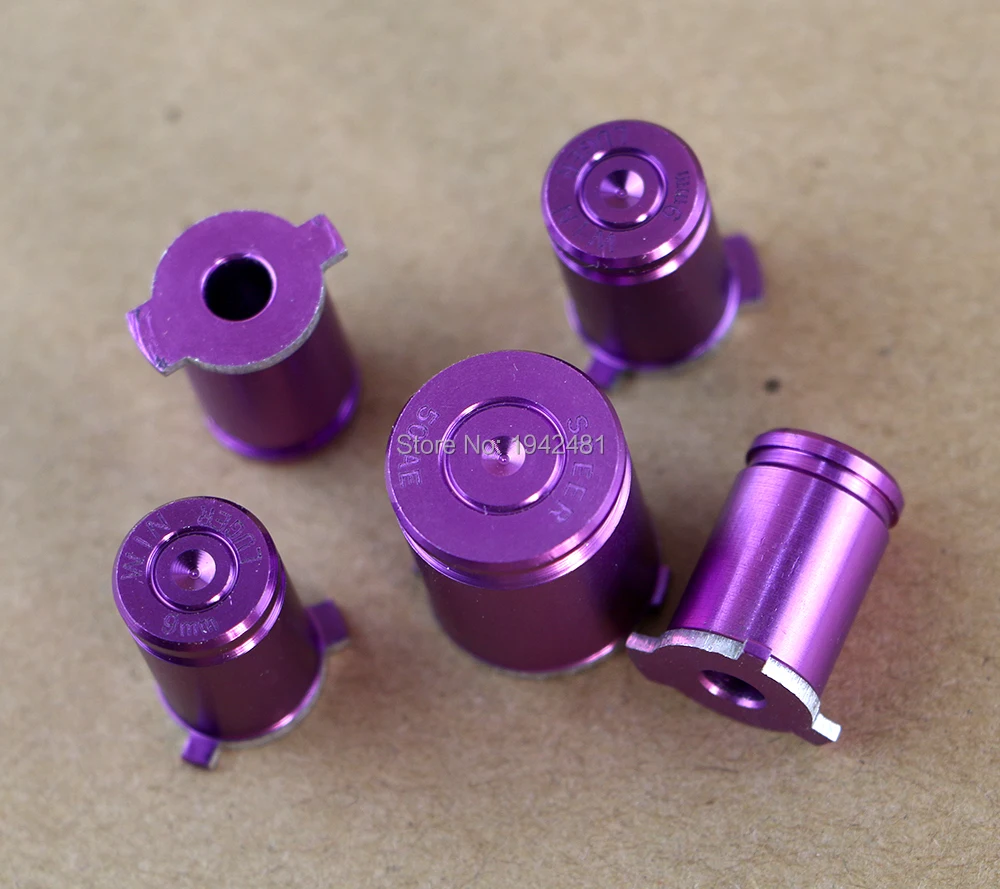 30 juegos de botones ABXY tipo bala cromados de Metal, Kit Mod de latón de 9mm para controlador Xbox360 XBOX 360
