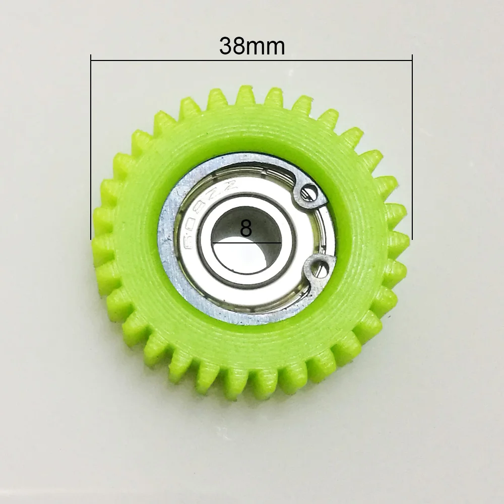 3 Pieces Nylon 31 Teeth 38mm Electric Motor Bicycle Wheel Reducer Set PA66 Electrical Bike Tricycle Replacement Plastic Gears