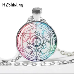 NS-00527 New Fashion Fullmetal Alchemist Pendant Blood Seal Jewelry Glass Dome Pendant Necklace HZ1