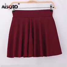 Women's Elastic Pleated Midi Skirt #4