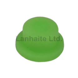 10mm (D) x 8mm (H) Green Glow-in-the-dark Silicone Tailcaps (5 PCS)