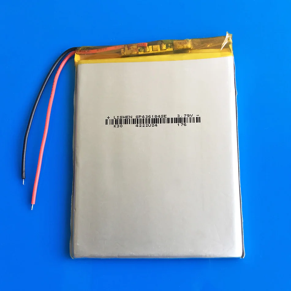 3.7V 2650mAh lipo polymer lithium Rechargeable battery 436184 Cells For GPS DVD Power Bank Tablet PC PAD PDA Laptop Speaker MP5