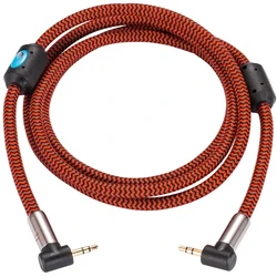 Premium 3.5mm AUX Cable for Mobile PC Headphone MP3 Car Angled Mini Jack 3.5 Male to 3.5 Male Audio Cable Gold Plating 1M 3M 5M