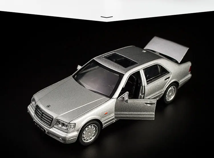 Mercede-Bến S W140 1:32 Hợp Kim Xe Ô Tô Mô Hình Âm Thanh Kéo Nhẹ-Hậu Âm Thanh Hợp Kim Xe Đồ Chơi Mô Hình dành Cho Trẻ Em