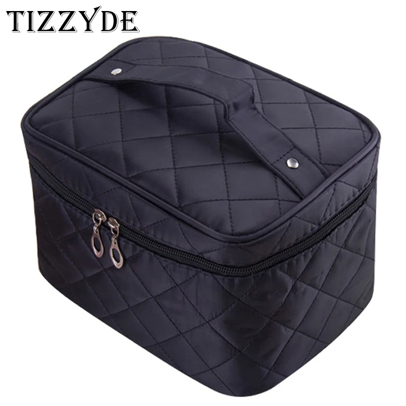 Cosmetic box 2023 female Quilted professional cosmetic bag women\'s large capacity storage handbag travel toiletry makeup bag ML1