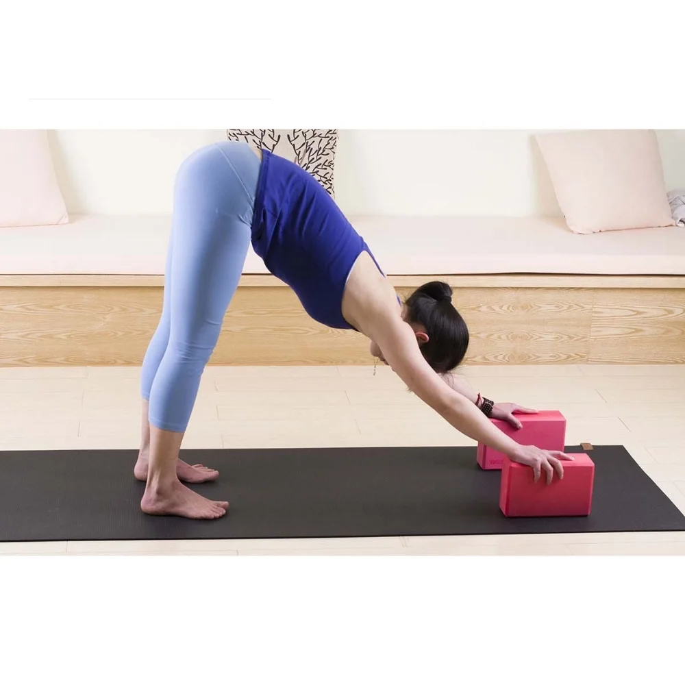 High Density 170G EVA Brick Yoga Blocks Pilates Foam Gym Exercise Indoor Fitness For Beginner