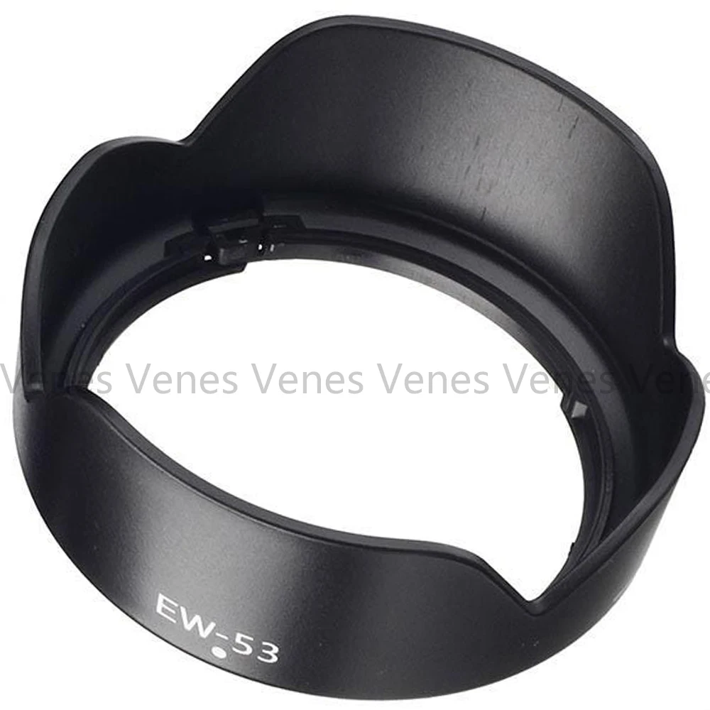 VENES Replace Bayonet Screw Mount Camera Lens Hood Protetor For Canon EF-M 15-45mm f/3.5-6.3 IS STM Lens,EW-83J with black color