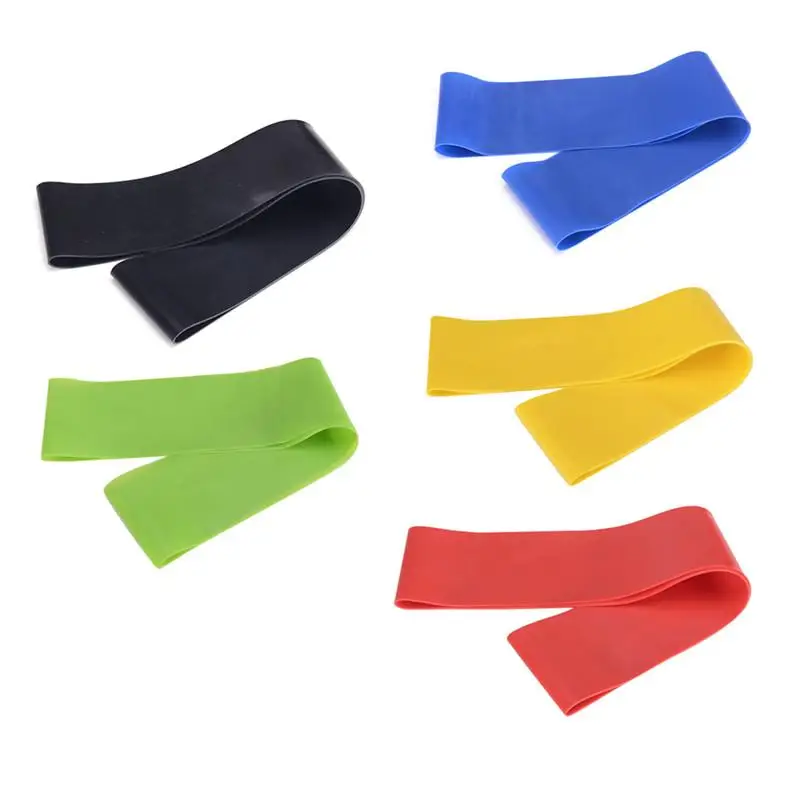 Bandas de resistencia para deportes de gimnasio, bandas elásticas de látex para entrenamiento de fuerza y Yoga, color negro, 2019