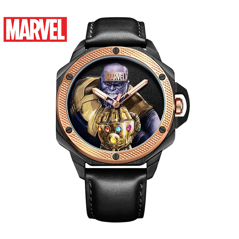 

Disney official Marvel AvengersThanos men quartz Watches waterproof luminous hand stainless steel m-9057 Relogio Masculino new