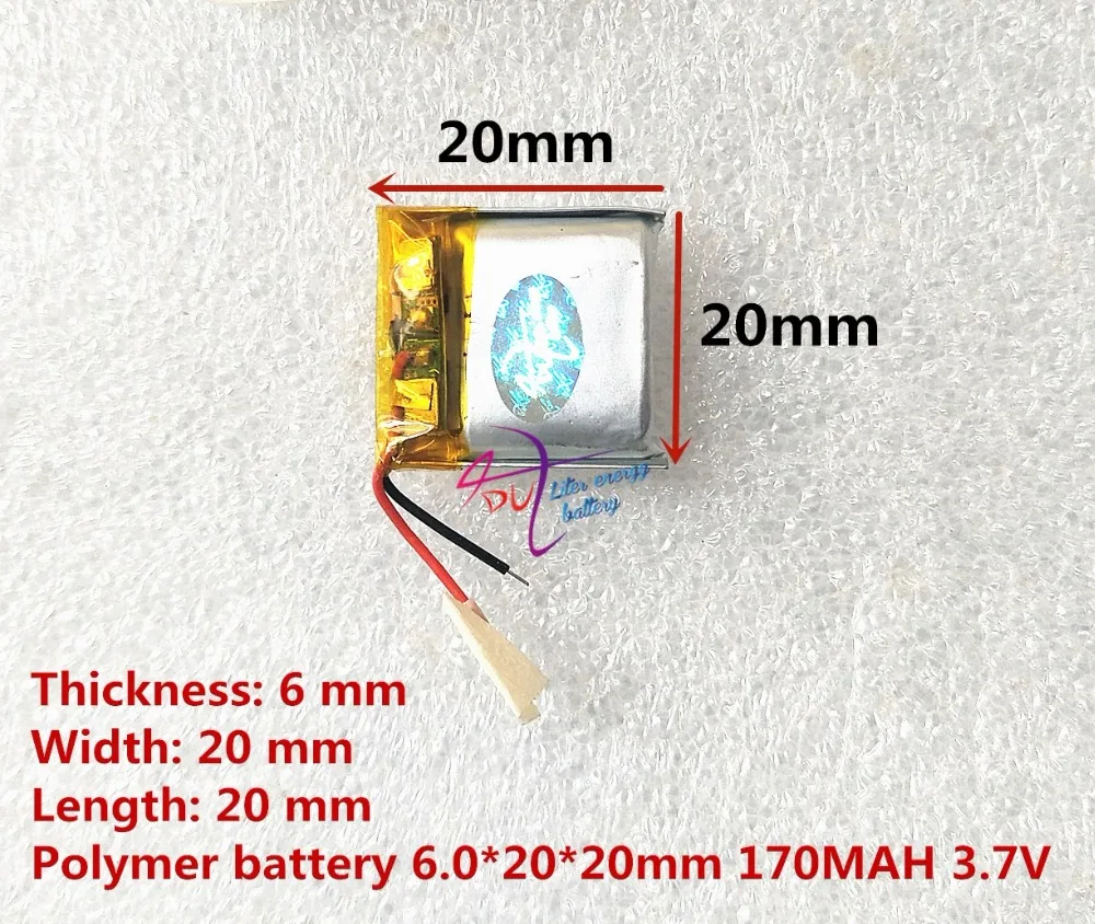 best battery brand 062020 602020 170MAH 3.7V high-capacity lithium polymer battery Bluetooth speaker toys