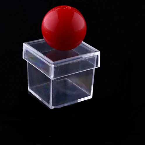 100pcs New Amazing Funny Clear Ball Through Box Illusion Magic Magician Trick Game Sell Hotting YH120