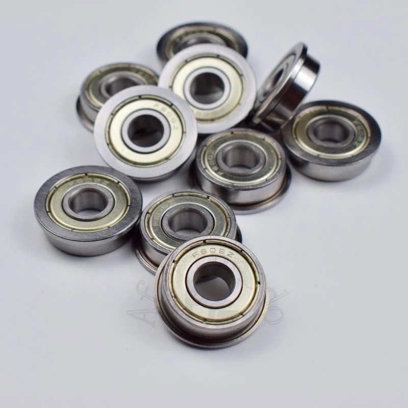 F608ZZ 8*22&25*7mm 10pieces 608 Flange bearings F608 F608Z F608ZZ chrome steel bearing