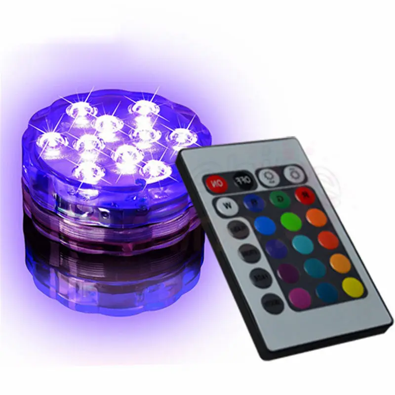 

4pcs Remote Control Waterproof LED Floral Lights Wedding Party Christmas Decoration Hookah Shisha Halloween Vase Table Indoor