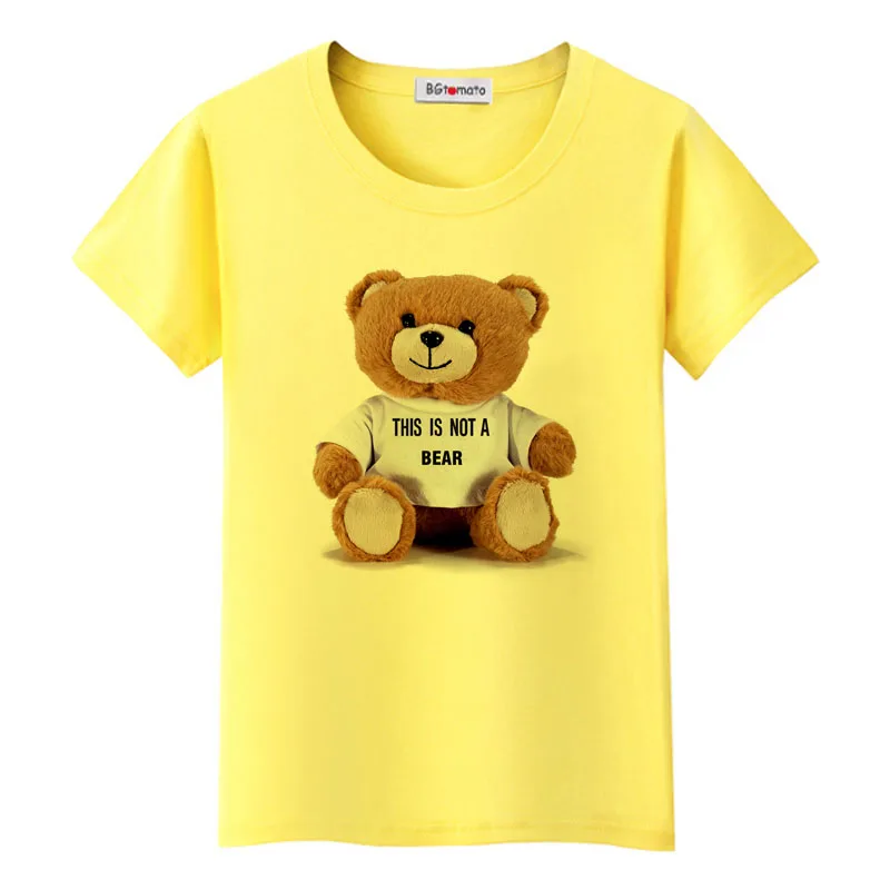 BGtomato Famous Star Teddy Bear T-shirt Brand New Women's  Summer Clothing Lovely Bear Tops & Tees Casual cotton T-Shirts image 2