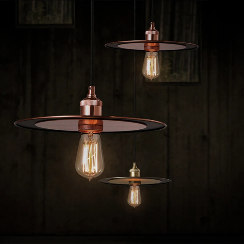 

UFO Pendant Lights Nordic personality led circular lamp industrial wind restaurant lights bar coffee shop hot led lamp GY198