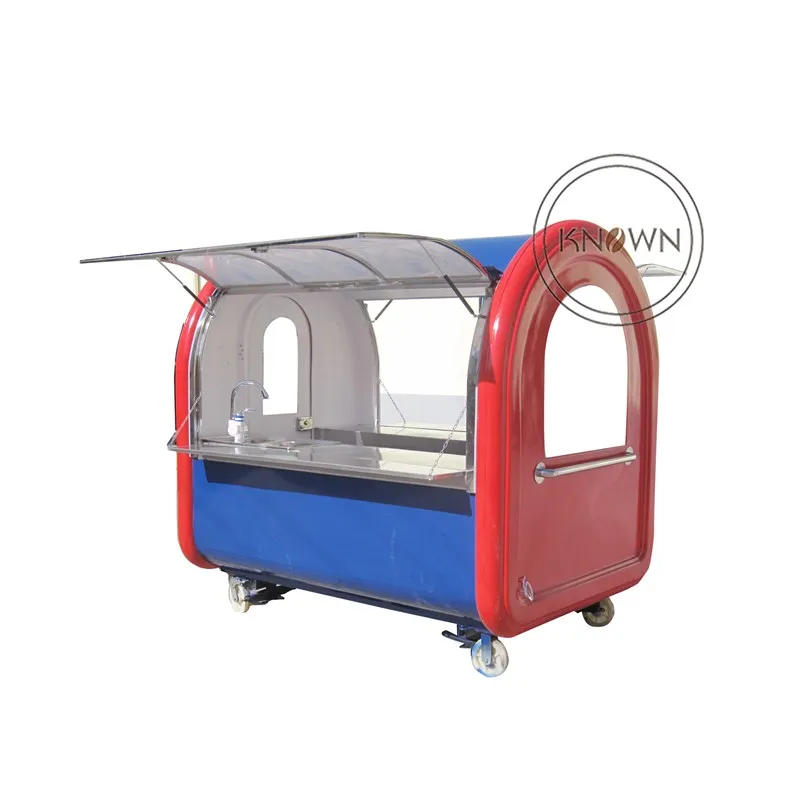 AT-FR220E food cart with non-slip flooring mobile trailer for sale mobile street cart with water sinks 2 big windows