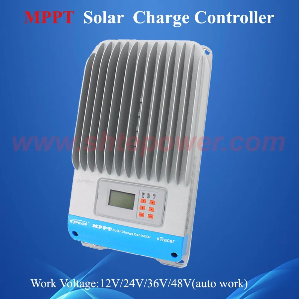 New 60A eTracer ET6415BND MPPT Solar Charge Controller, 60amps 12V 24V 36V 48V EP Solar Battery Charge Controller Regulators