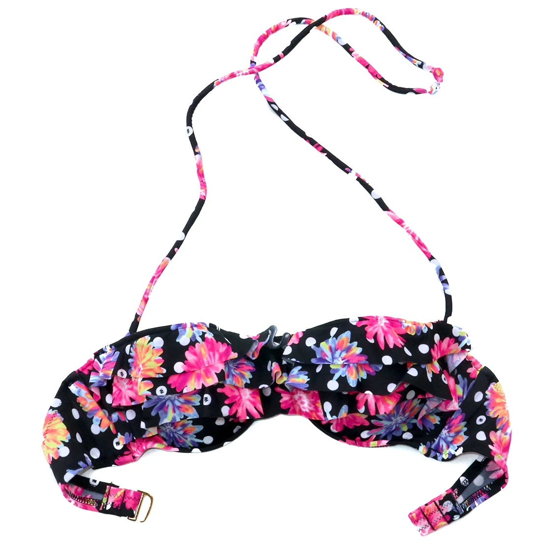 The Bikini TOPS for Women Swimwear Pink Black Flower Bathing suits Sexy girl Underwire Swimming  brazilian Biquini UP