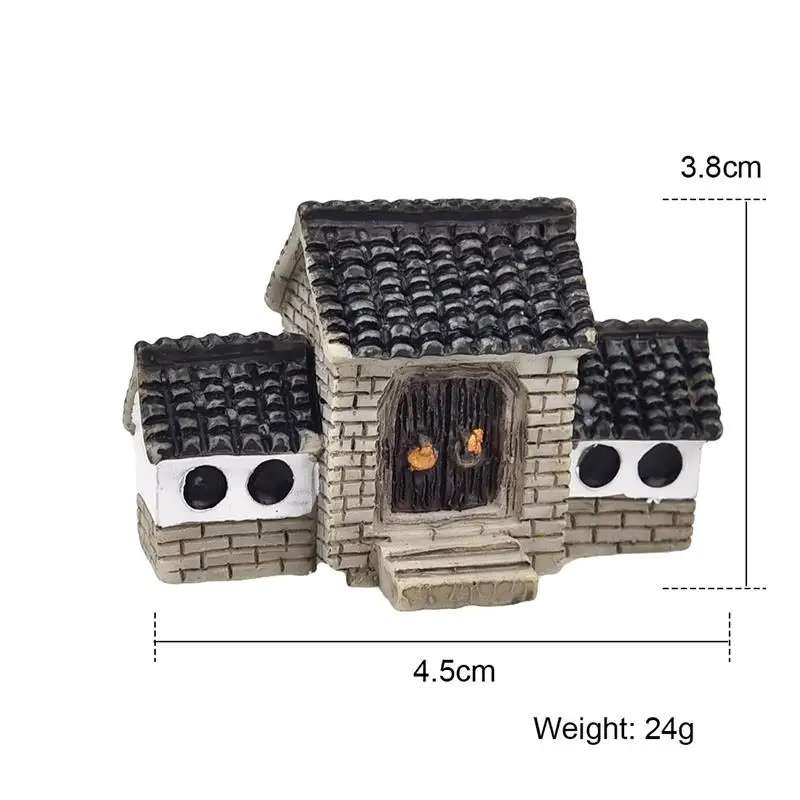 1 Pcs Ancient House Archway Micro Landscape Mini Old City Gate Resin DIY Ornaments Crafts Bonsai Fairy Garden Supplies