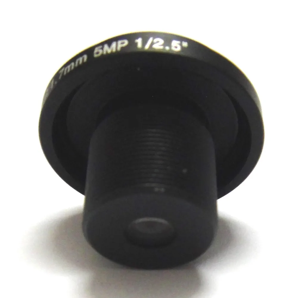 HD 5mp typu "rybie oko" 1.7mm obiektyw CCTV szeroki kąt 1/2. 5 "M12 IR pokładzie dla 720 p/1080 p kamera IP — zdjęcie 6