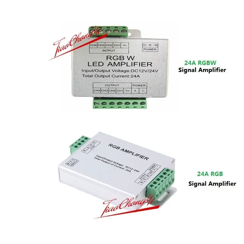 

12V 24A RGB Signal Amplifier / 24A RGBW Amplifier For 3528\5050 RGB Led strip